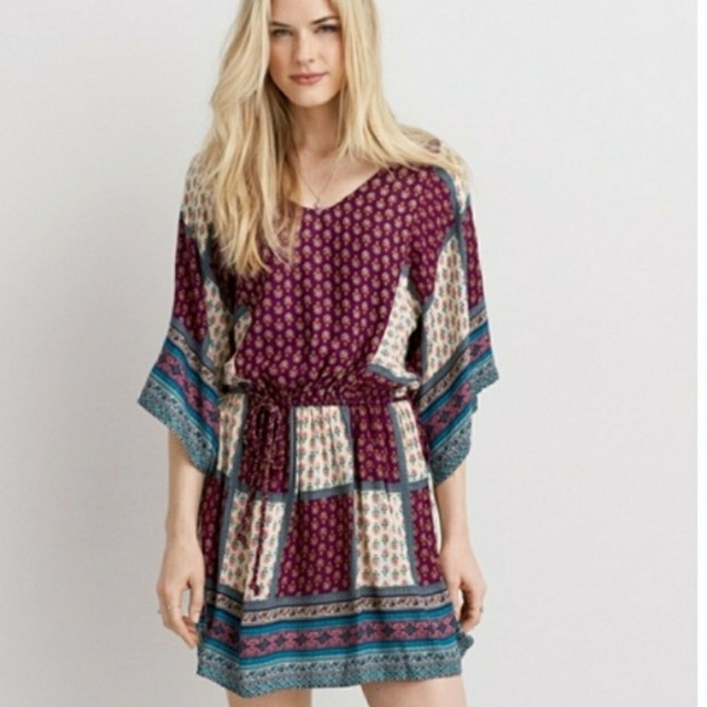 American Eagle Outfitters | Patchwork Boho Dress